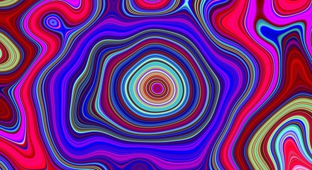 Psychedelic abstract pattern and hypnotic background for trend art, swirl trend. - obrazy, fototapety, plakaty