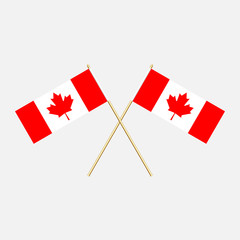 Canada  Flags. Vector illustration.