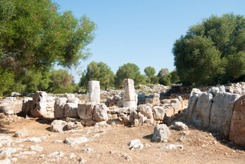 Archeological site of the Minorca island