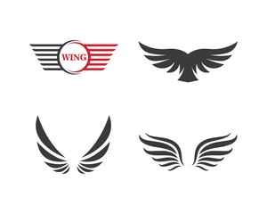 wing logo symbol icon vector illustration