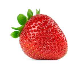 Fresh strawberry on white
