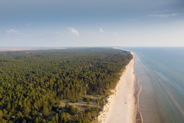 Baltic sea coast in west Latvia. - obrazy, fototapety, plakaty