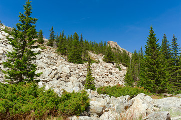 Climb to the top of Zyuratkul. Horizontal frame