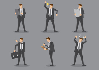 Businessman Vector Character Set