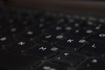 closeup of a keyboard