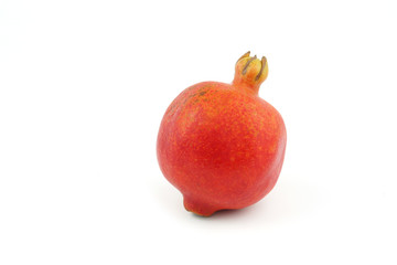 Fresh India Pomegranate fruit isolated on white background