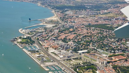 Vogelperspektive Lissabon, Lissabon von oben, Lissabon Stadtüberblick