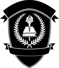 Christian School Shield Emblem