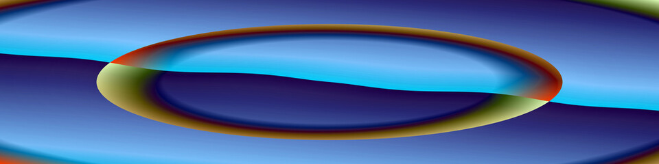 Digital Art, panoramic abstract three-dimensional objects with soft lighting, Germany