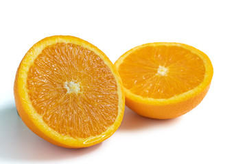 Half cut Navel orange