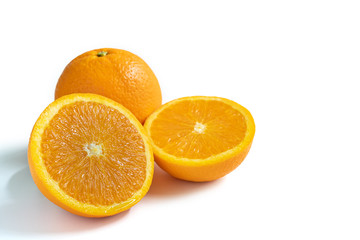 Half cut Navel orange