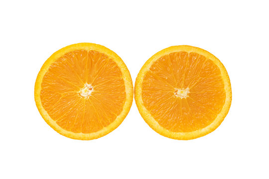 Half cut Navel orange