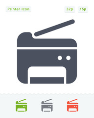 Multifunctional Printer - Sticker Icons