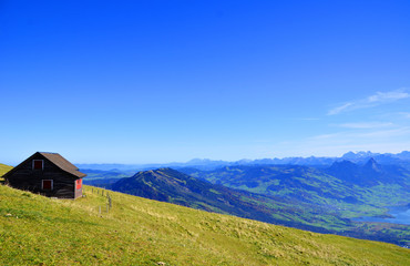 Fototapeta na wymiar View from Mount Rigi