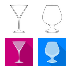 Isolated object of form and celebration symbol. Collection of form and volume stock symbol for web.