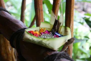 Opfergabe in Bali