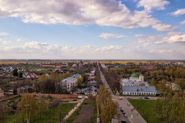 Old russian city Suzdal from above