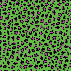 Fashion leopard seamless pattern for textile prints design vector illustration.