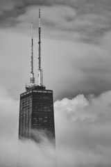 John Hancock in Fog Chicago - 274458038