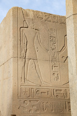 Hieroglyphics in Karnak Temple, Luxor, Egypt