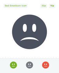 Sad Emoticon - Sticker icons