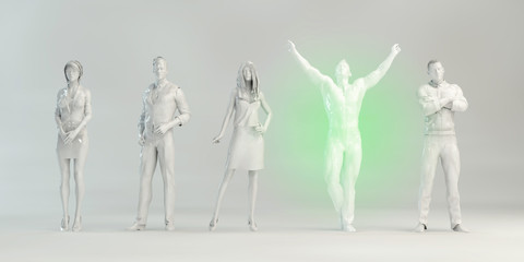 Business Man Celebrating Success