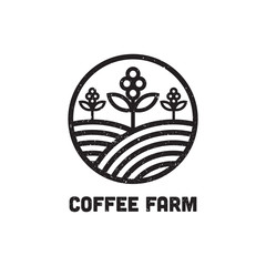 Coffee Farm Logo Design Inspiration, can used cafe and bar logo template