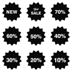 Vector stickers  price tag  banner  label. 