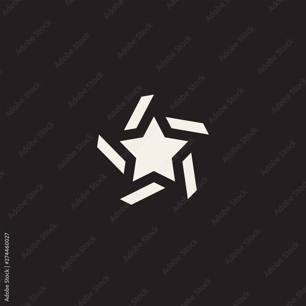 Wall mural Star icon pictogram. Concept rating, success, awards.