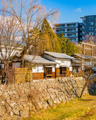 Riverfront Houses, Matsumoto, Japan