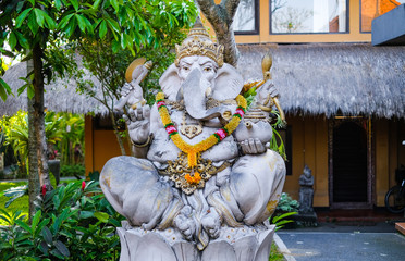 The statue of Lord Ganesha in Bali