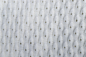 Abstract textured background of close up detail of knitting in a handmade sweater