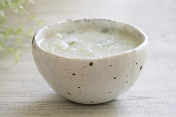 お粥　rice porridge(congee) 