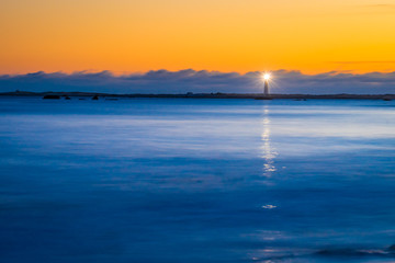 Sunset seascape at Lighthouse Island