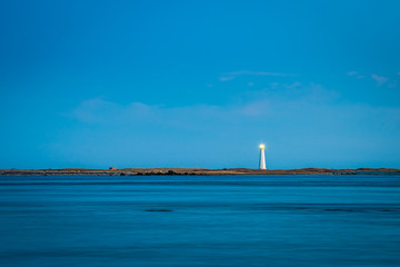 Obraz premium Sunset seascape at Lighthouse Island