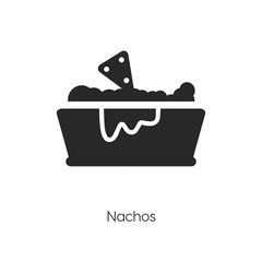 nachos  icon vector symbol sign
