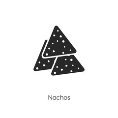 nachos  icon vector symbol sign