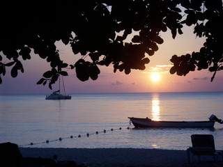 Sunset on the beach