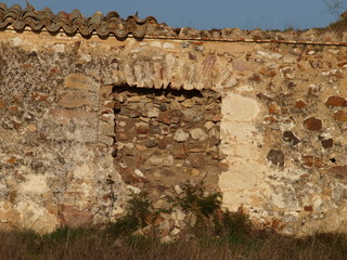 Puerta antigua tapiada