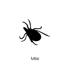 mite icon vector symbol sign