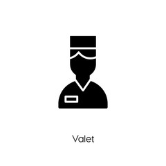 valet icon vector symbol sign