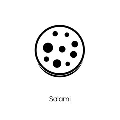 salami icon vector symbol sign