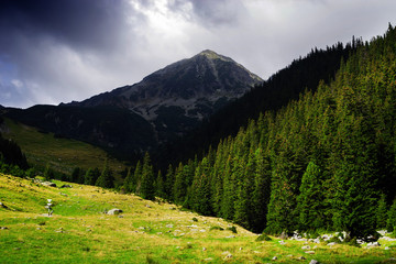 Spring landscape in Retezat Mountains, Romania, Europe