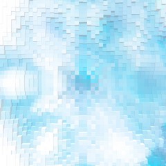 Abstract cube 3d extrude background, colorful technology.