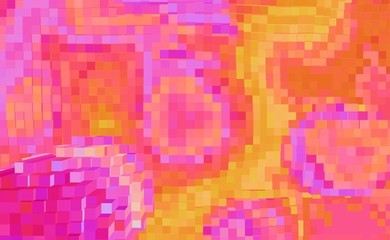 Abstract cube 3d extrude background, geometric art.