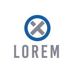 Obraz premium vector illustration letter x t and circle icon logo design