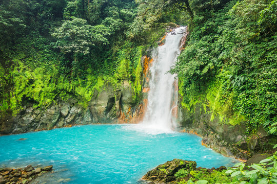 Rio Celeste Waterfall Costa Rica