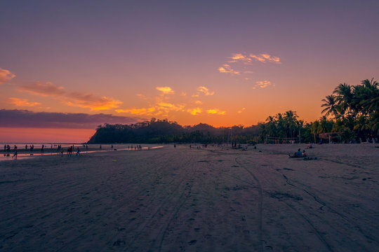 Sunset at Samora Beach Costa Rica