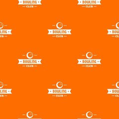 Fototapeta na wymiar Bowling pattern vector orange for any web design best