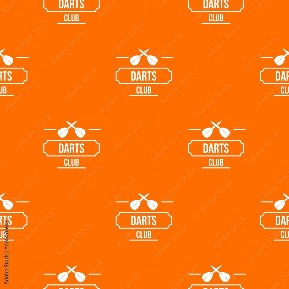 Poster darts pattern vector orange for any web design best